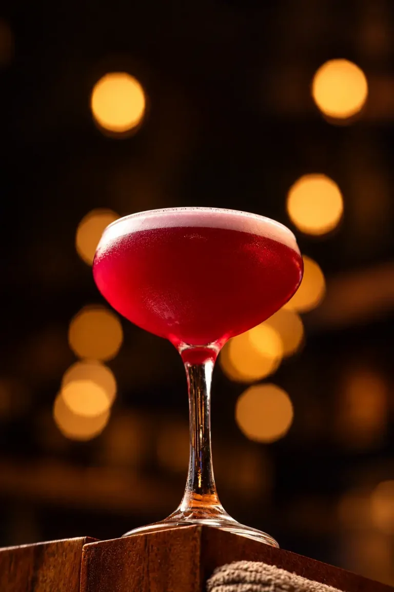 Craft cocktail with candlelight at BACAR