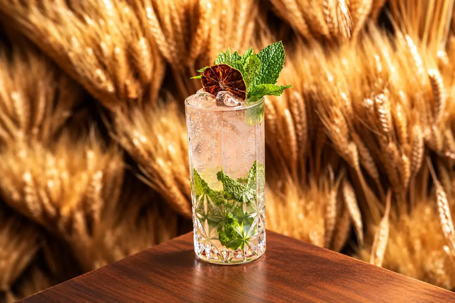Mint cocktail at BACAR