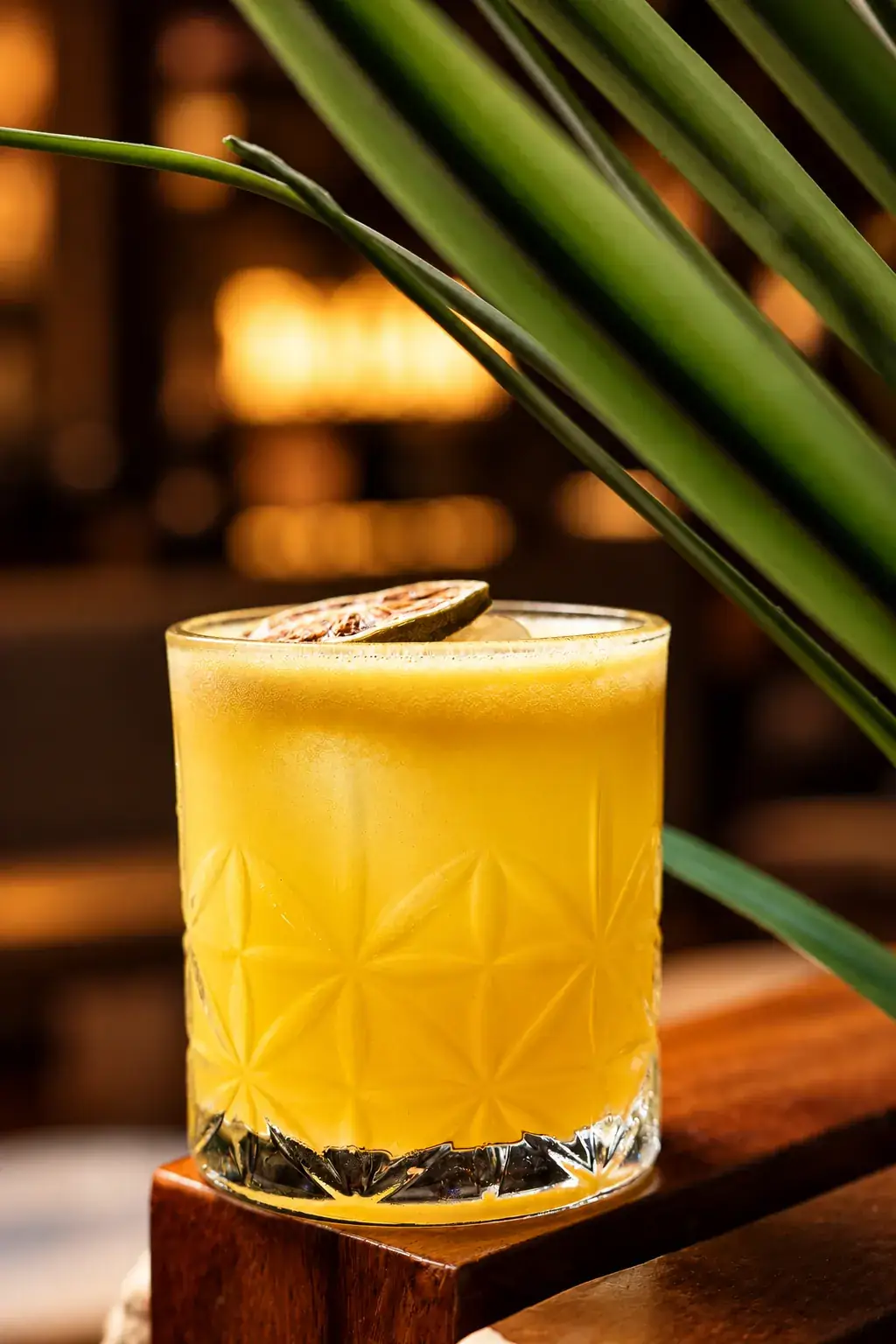 Bright citrus cocktail at BACAR cocktail bar Dania Beach