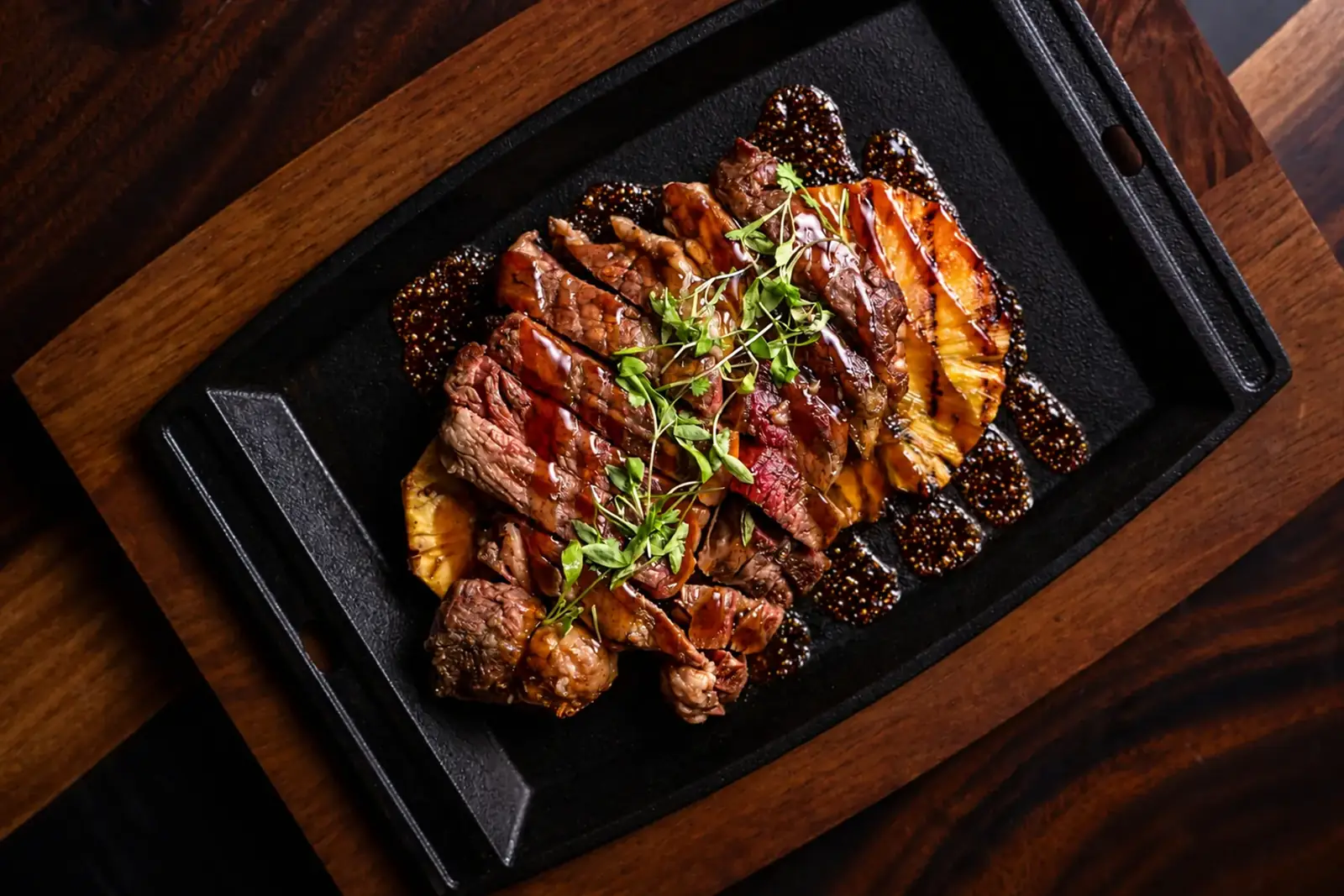Kosher steak platter at BACAR Mediterranean grill